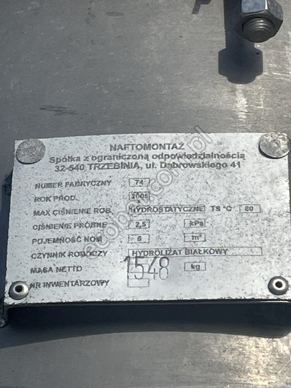 naftomontaż zbiornik