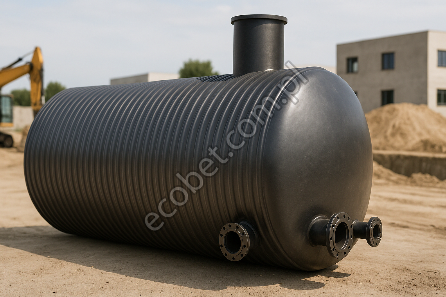 zbiornik spiralny na wodę deszczową 100 000 l do zabudowy podziemnej